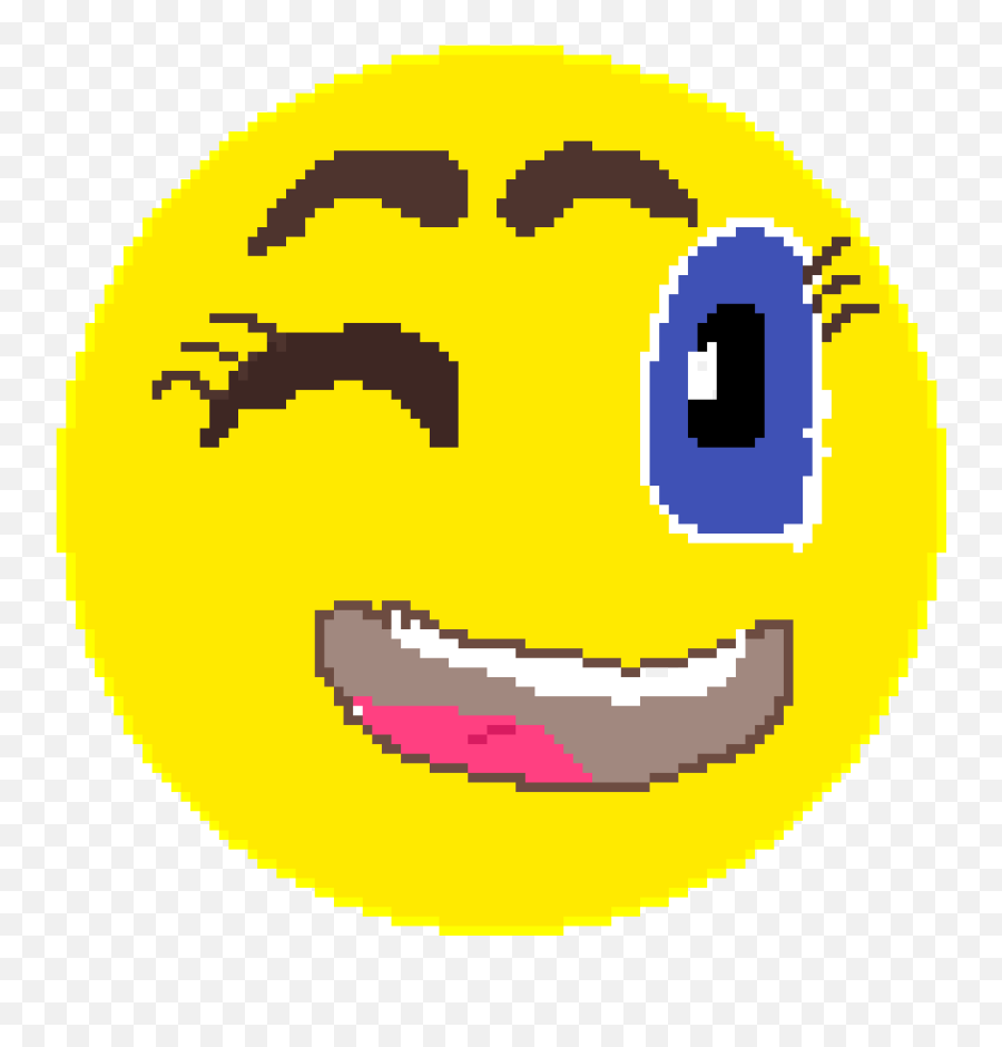 Pixilart - Winking Emoji By 25mherrera Muine Bay Resort,Twitter Icon Emoji