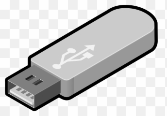 Gray Usb Drive Clipart - Usb Png Emoji,Emoji Flash Drive