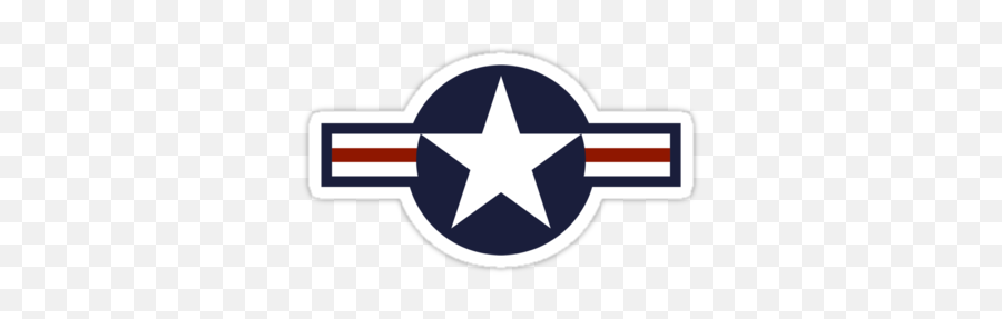 Us Star Insignia 1947 To Presentu0027 Sticker By Warbirdwear - Transparent Us Air Force Symbol Emoji,Marine Corp Emoji