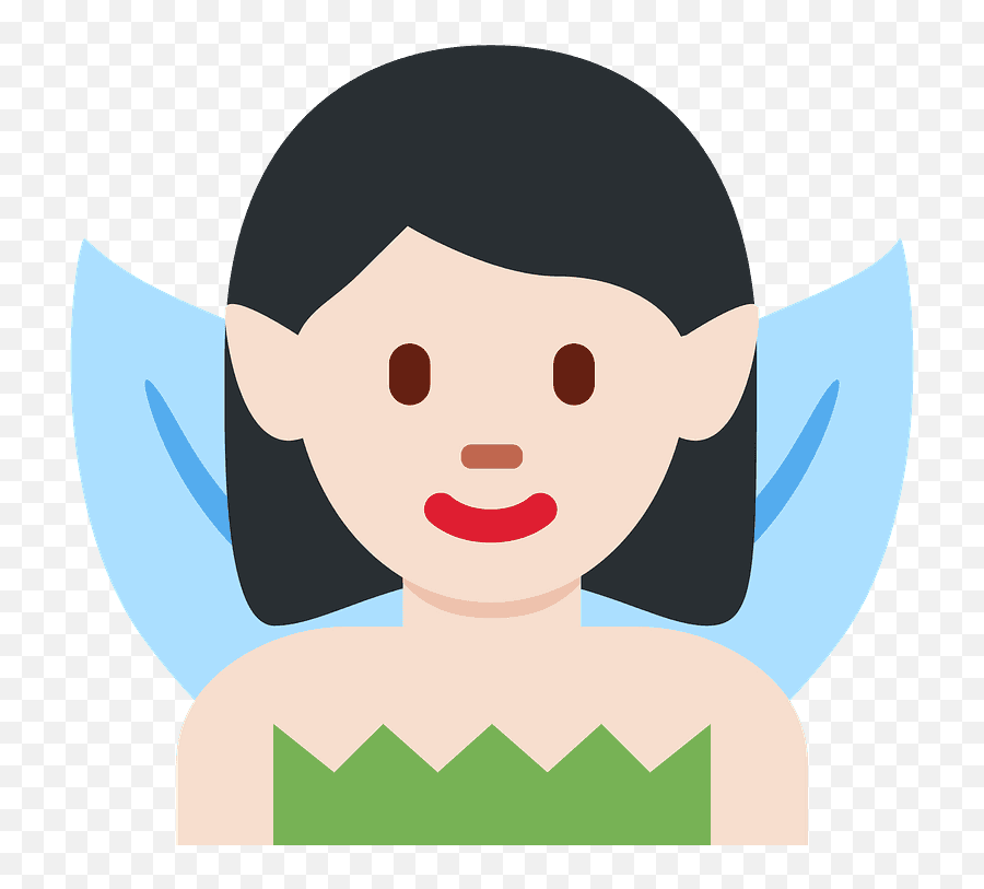 Fairy Emoji With Light Skin Tone - Fairy Emoji Twitter,Puck Emoji
