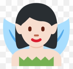 Fairy Emoji With Light Skin Tone - Fairy Emoji Twitter,Puck Emoji