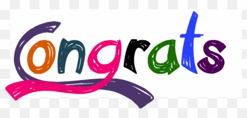 Congrats Colorful Text Picture - Italien Emoji,Congrats Emoticon