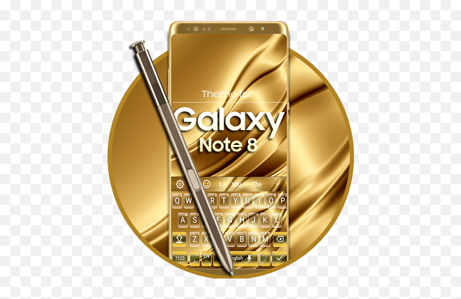 Keyboard For Galaxy Note 8 Gold For Android - Download Language Emoji,Emoji Samsung S6