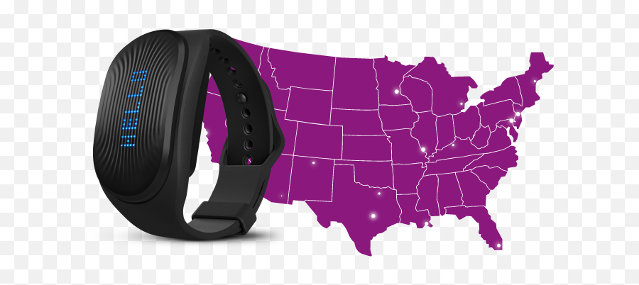 Healbe Gobe Smart Bands Official Site - Map Of The United States Black Emoji,Emotion Tracker