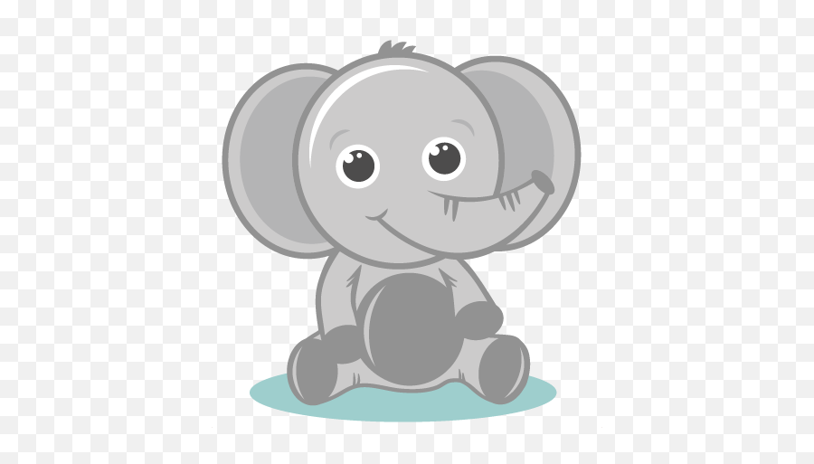 Baby Elephant Clipart 2 - Grey Baby Elephant Clip Art Emoji,Baby Elephant Emoji