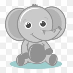 Baby Elephant Clipart 2 - Grey Baby Elephant Clip Art Emoji,Baby Elephant Emoji