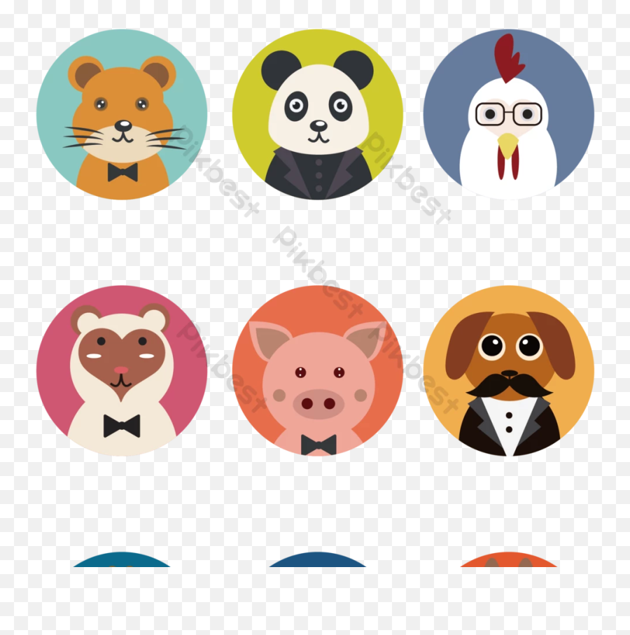 Small Animal Emoji Pack Avatars - Happy,Animal Emoji