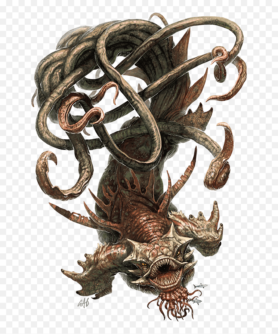 Monsters K - Kraken Dungeons And Dragons Emoji,Creatures With No Emotions And Hear