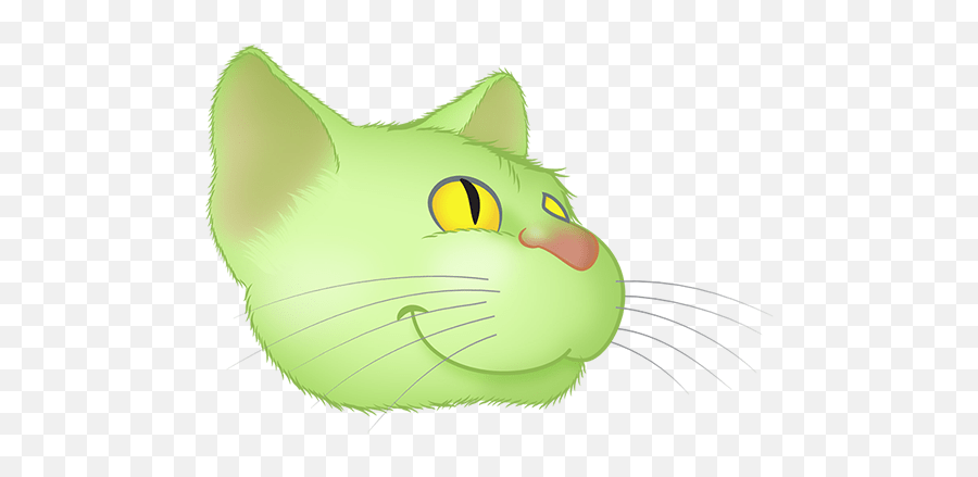 Green Cat Emoji By Yann Le Roux - Domestic Cat,Photoshop Cat With Emoji For Feet