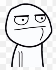 Freetoeditboy Pokerface Meme Memeface Middlefinger Emoji,Troll Face Emoji
