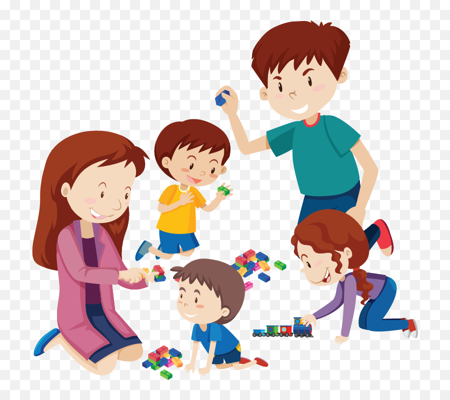 Families - Reflection Sciences Playing With Children Cartoon Emoji,Memory Of Emotion Acting