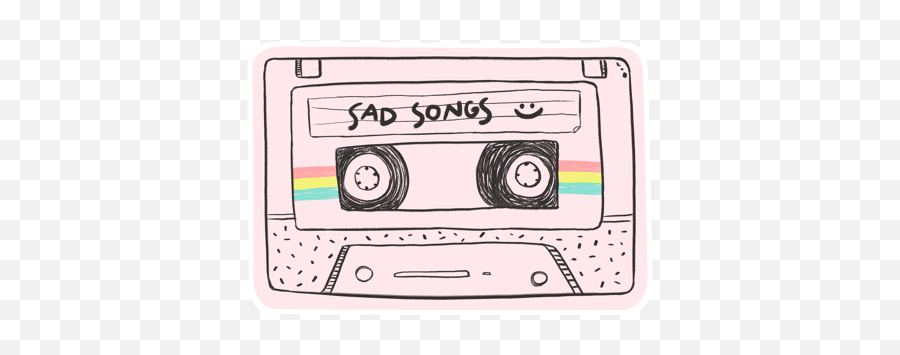 120 Tumblr Stickers Ideas - Aesthetic Stickers Music Emoji,Cassette Tape Emoji