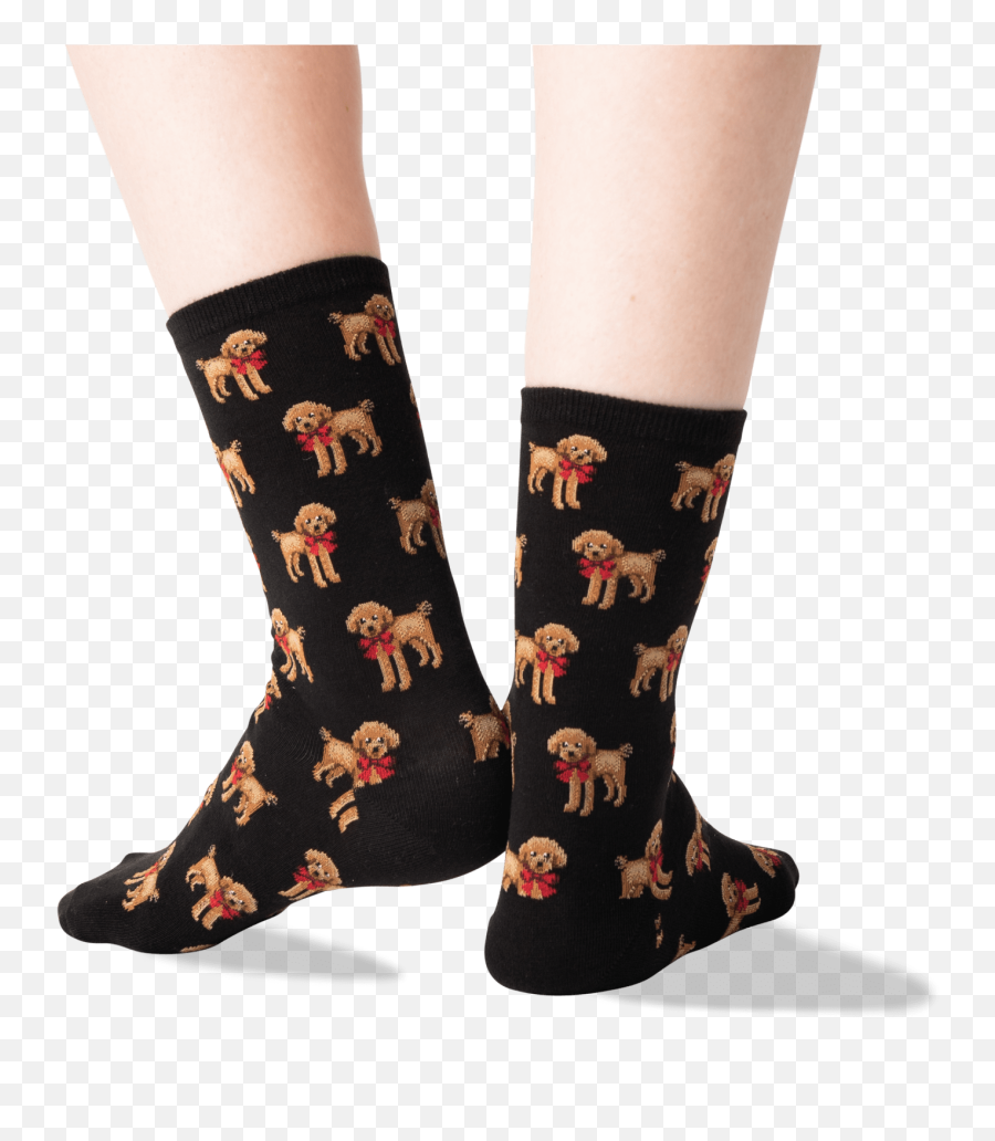 Womenu0027s Poodle And Bow Socks U2013 Hotsox - For Teen Emoji,Poodle Emoji