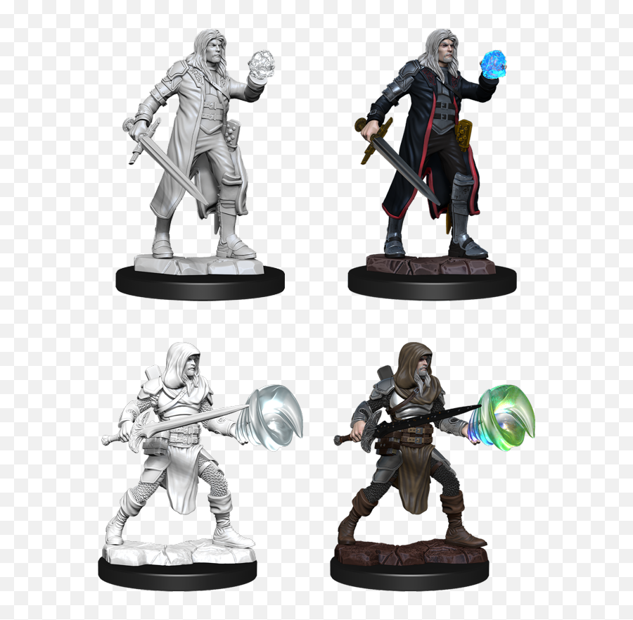 Minis Du0026d Male Fighter Wizard Multiclass - Marvelous Miniatures Multiclass Fighter Wizard Male Emoji,Dnd Emotion Dice