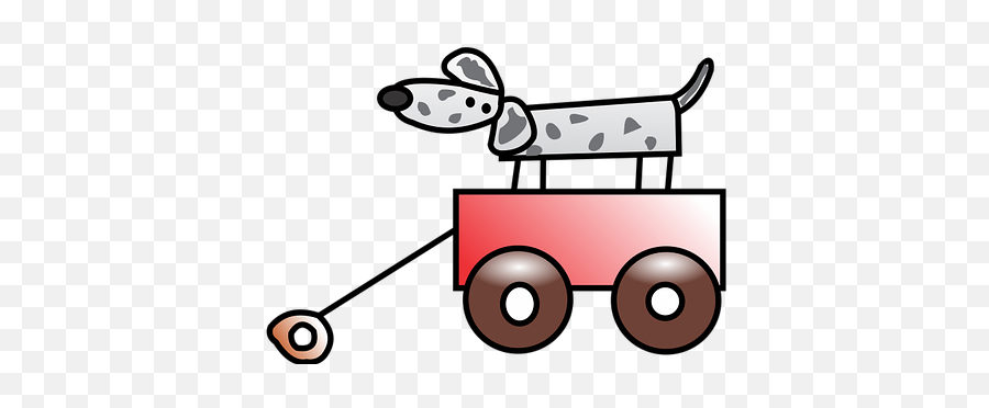 Dog Wagon Cute Sketch Sticker - Clip Art Emoji,Dog Emoji Sketch