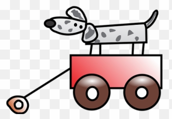 Dog Wagon Cute Sketch Sticker - Clip Art Emoji,Dog Emoji Sketch