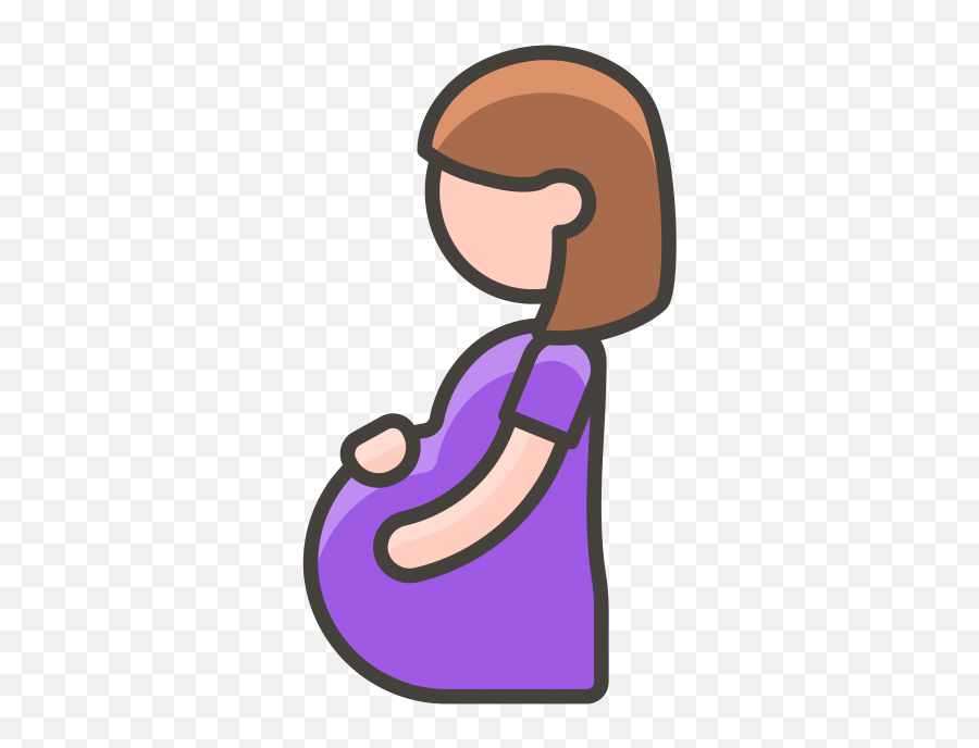 Download Pregnant Woman Emoji - Pregnant Woman Icon Vector Easy Drawing Of A Pregnant Woman,Woman Emoji