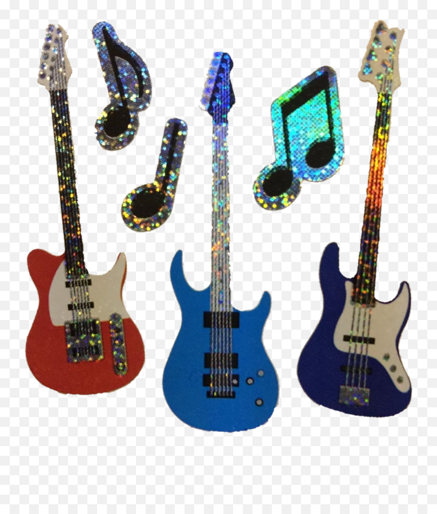 Messy Cyber Sticker Guitar Guitars - Ibanez Gr 121 Dx Emoji,Guitar Emoji Transparent