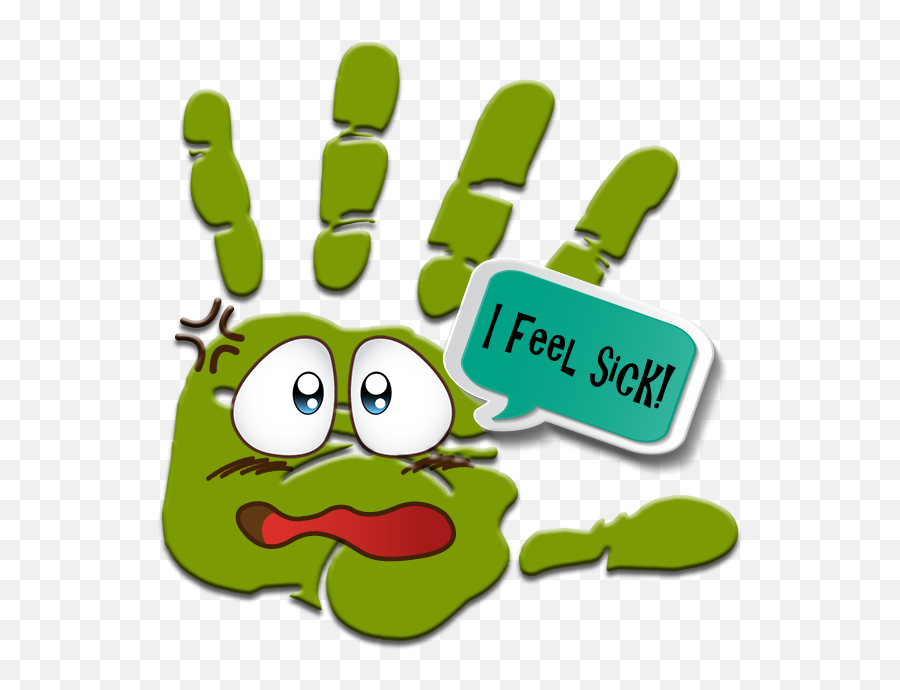 Talk To The Hand Stickers - Counting By 5s Hand Poster Emoji,Feeling Sick Animated Emoticon