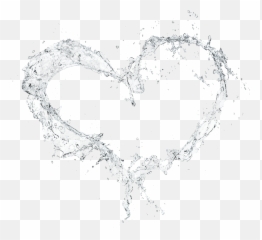 Water Splash Heart Hearts Effects Effect Frame - Water Splash Heart Shape Emoji,Melting Heart Emoji