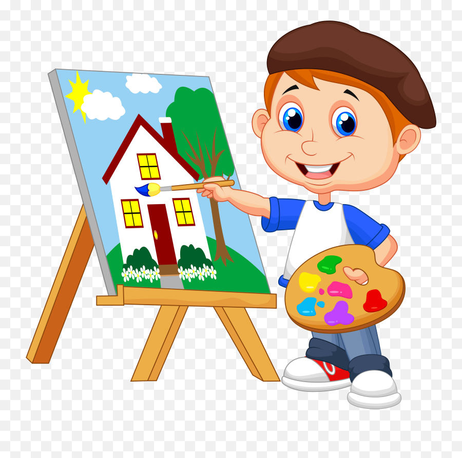 Download Art Kids Painting Drawing - Painting Clipart Emoji,Beer Mug Emoticon .png 112 X 112