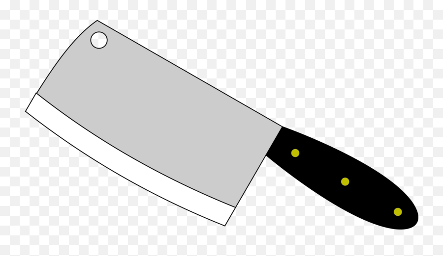 Cleaver Vector Cartoon Meat - Butcher Knife Clipart Full Butcher Knife Clipart Png Emoji,Meat Emoji