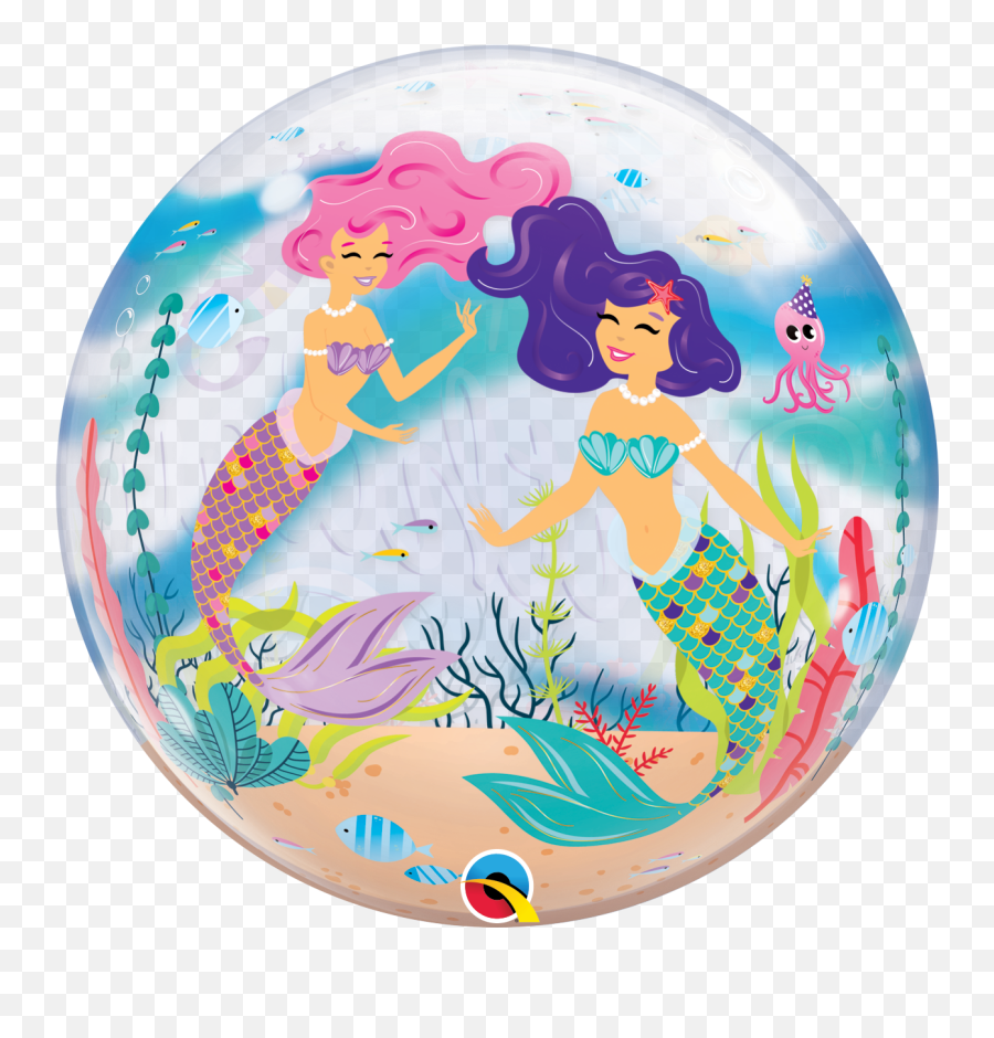 Happy Birthday - Louiseu0027s Party Deals Mermaid Balloons Bubble Emoji,Say Happy Birthday With Emojis