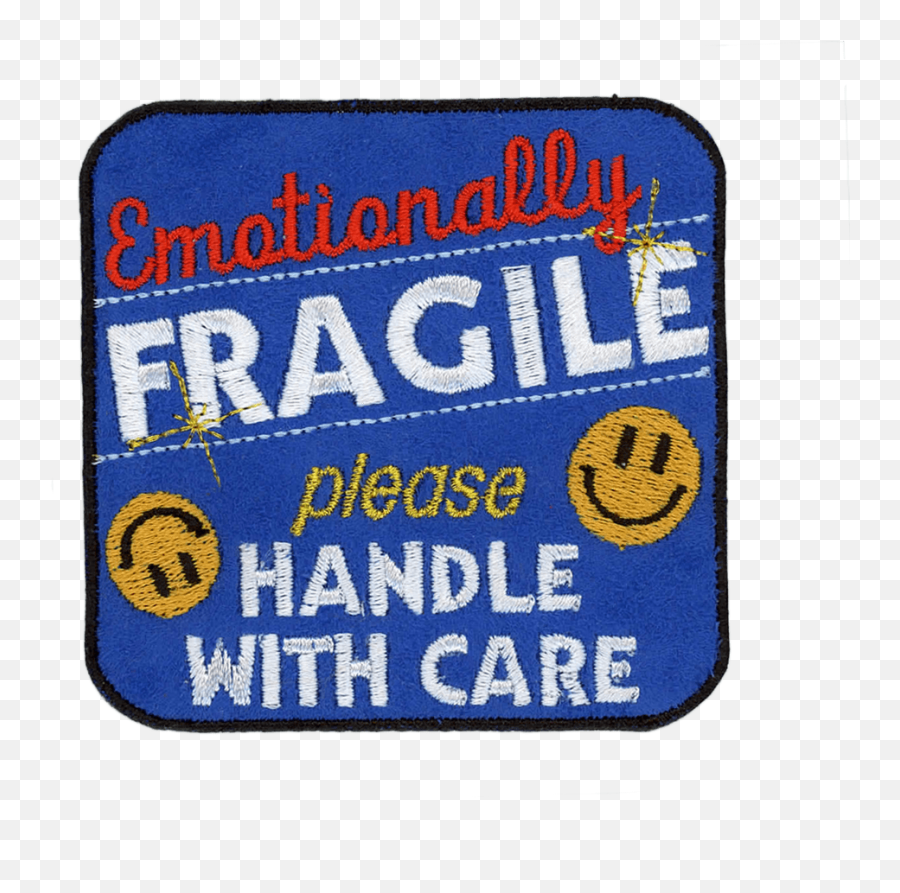 Emotionally Fragile Patchyalater Embroidered Patches And - Language Emoji,The Sihns As Emotions