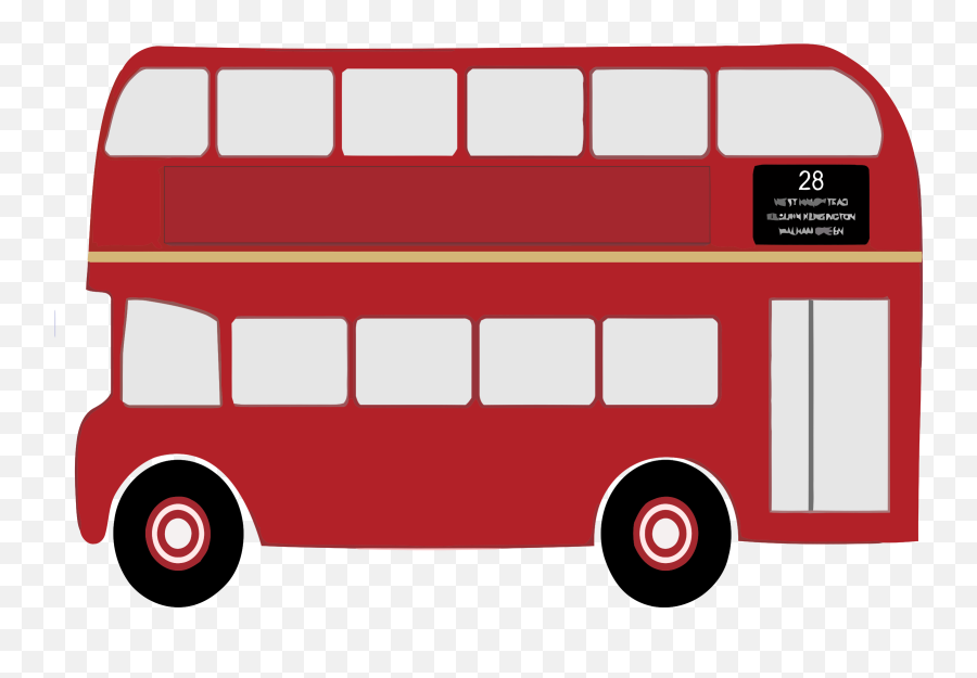 London Clipart Double Decker Bus London Double Decker Bus - Cartoon Double Decker London Bus Emoji,Bus Emoji