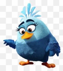 Angry Birds Blues Mom Olive Angry Birds Angry Bird - Blue Angry Bird Emoji,Leonard's Mom Shows Emotion