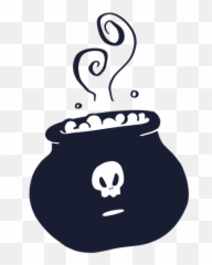 Vector Transparente Png Y Svg De Bruja Caldero Silueta Bruja - Silueta Bruja De Lado Con Caldero Emoji,Emoticon Brujo