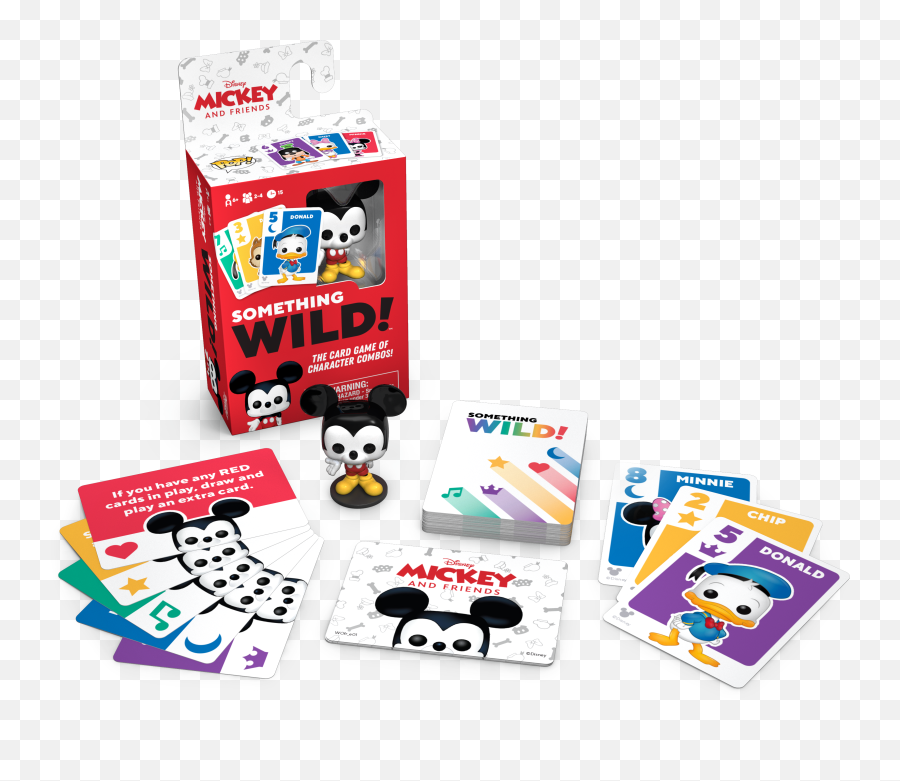 Funko Games Something Wild Card Game - Mickey U0026 Friends Emoji,Disney Emotions Pins