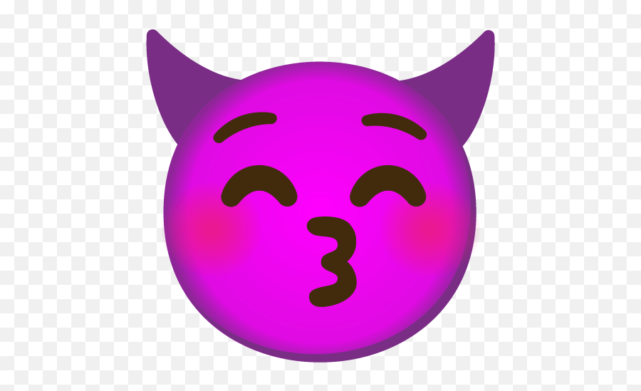 Emoji Mashup Bot On Twitter Demon - Smiling Kissing,Smiling Blush Emoji