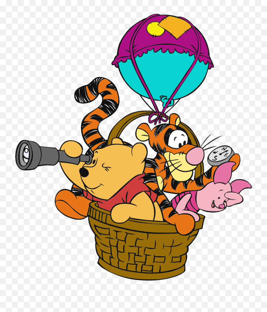 Pooh - Groupairballoon864977 Winnie The Pooh Pictures Emoji,Wicker Basket Emoji