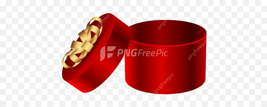Open Round Gift Box Ribbon Png Clipart - Image Vector Emoji,Open Box Emoji