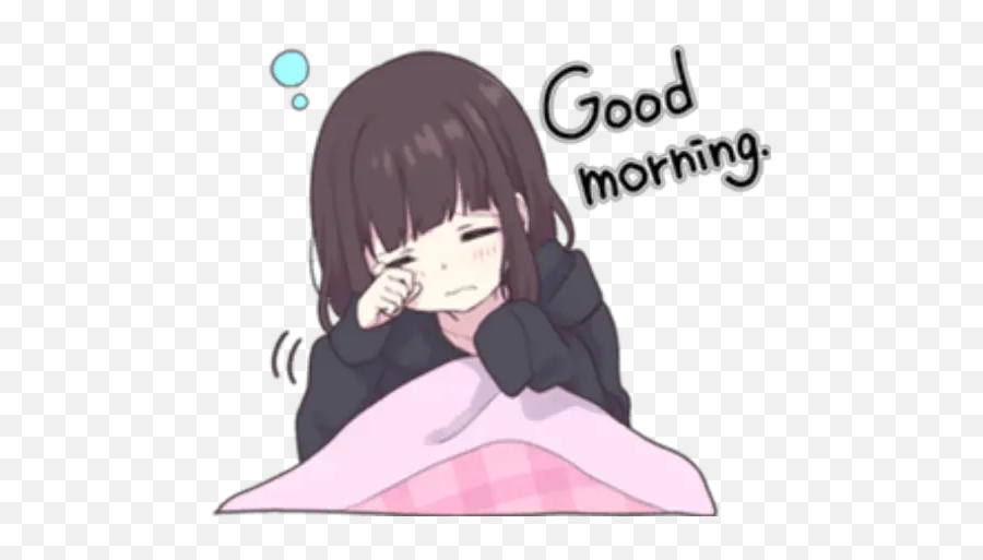 Menhera - Chan Stickers For Whatsapp Chibi Good Morning Anime Emoji,Emoji Chan