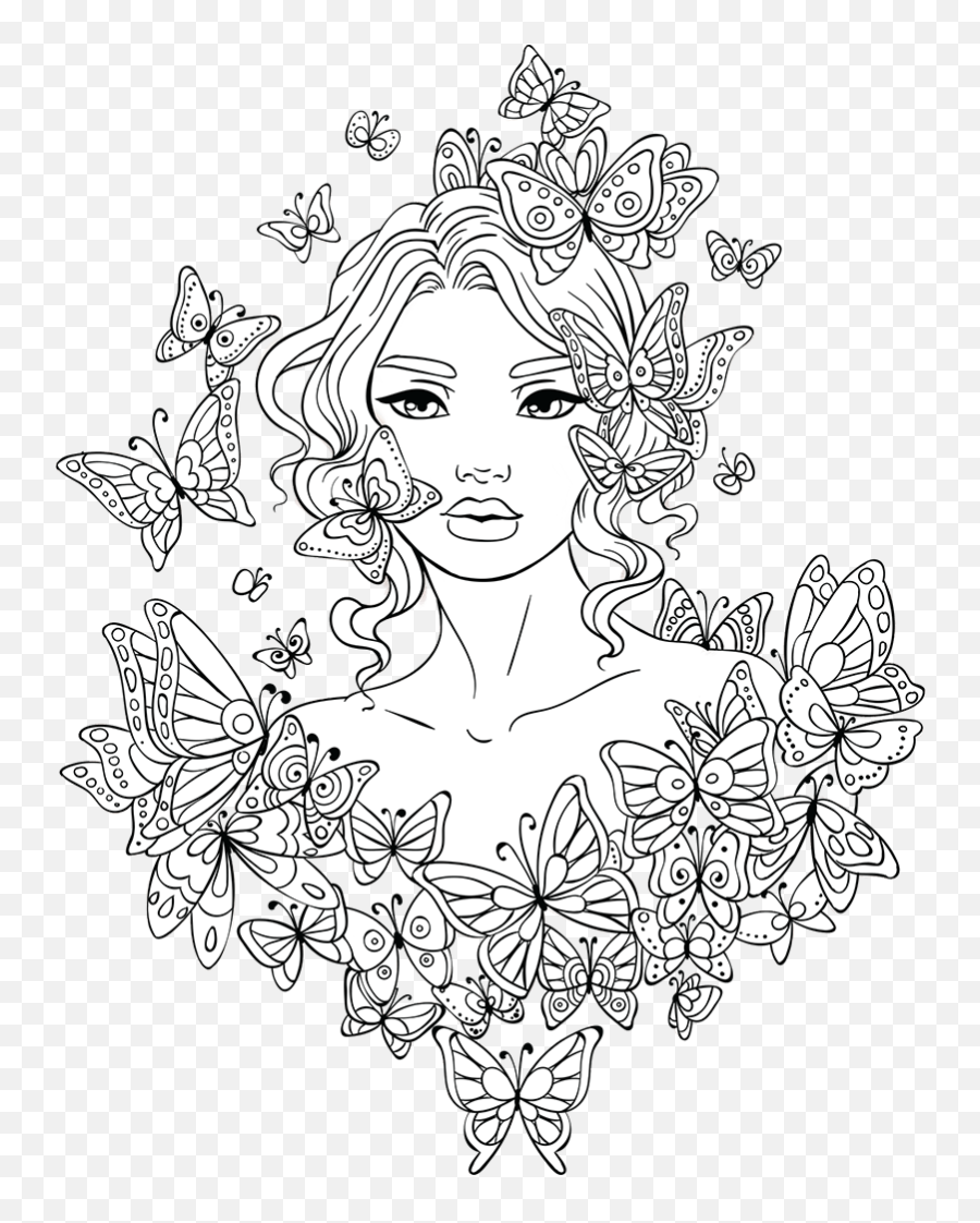 Coloring Pages Book Oflowers Cute Owl - Beautiful Woman Coloring Pages Emoji,Emoji Coloring Sheets