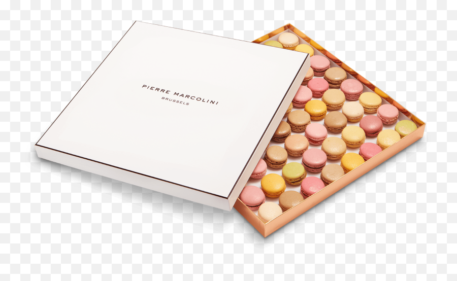 Original Box Of 64 Macarons - Pierre Marcolini Brussels Pierre Marcolini Macarons Price Emoji,Sweet Emotion Original