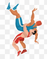 Wrestling Clipart - For Running Emoji,Sumo Wrestler Emoji