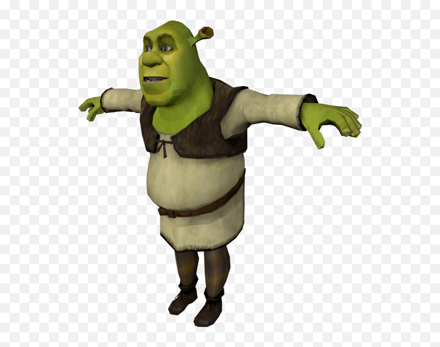 Shrek Face Png Pc Computer Tony Hawk S Underground - Shrek Shrek T Pose Png Emoji,Ahegao Emoticon