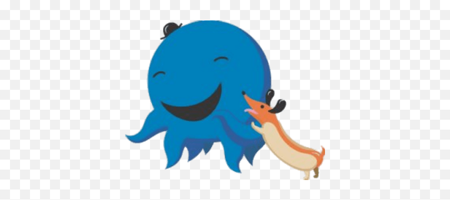 Oswald The Octopus And His Dog Transparent Png - Stickpng Wiener Dog Oswald The Octopus Emoji,Facebook Octopus Emoticon
