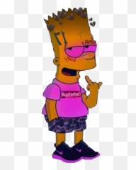 Numb Sticker - Bart Simpson Emoji,Numb Emoji