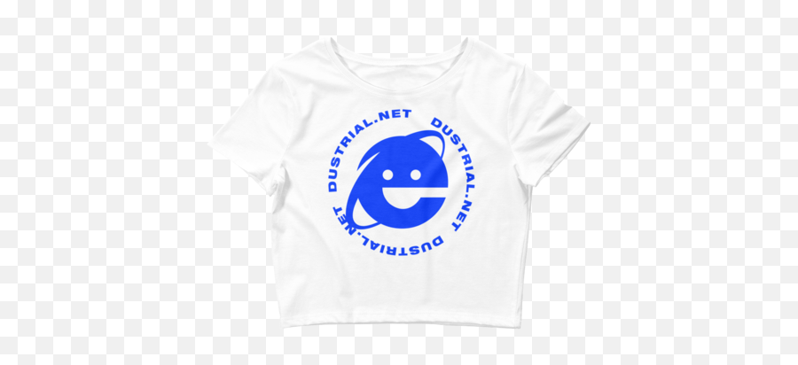 Crop Tops U2013 Dustrial - Short Sleeve Emoji,Chrome Wink Emoticon