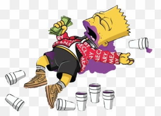 Lean And Dab Download Posted By John Walker - Gangster Bart Simpson Png Emoji,Dabb Emoji
