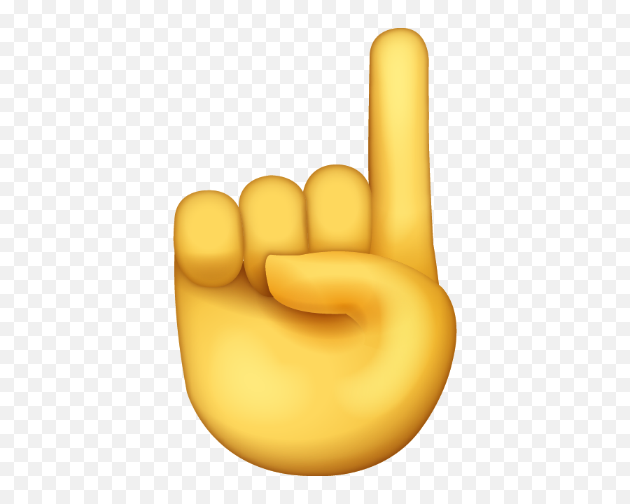 Index Finger Emoji Free Download All - One Finger Emoji,Fist Emoji