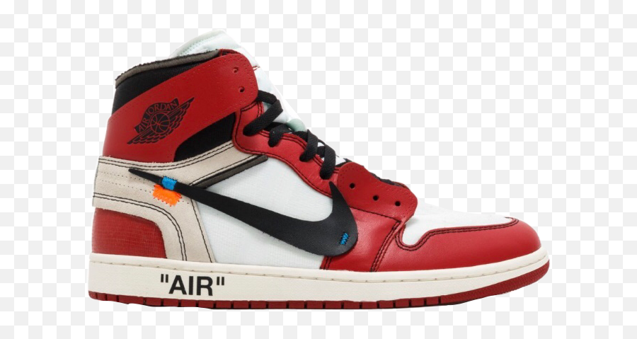 Air Jordan 1 Aj1 Off White Offwhite - Off White Shoes Nike Blue Emoji,Air Jordan Emoji