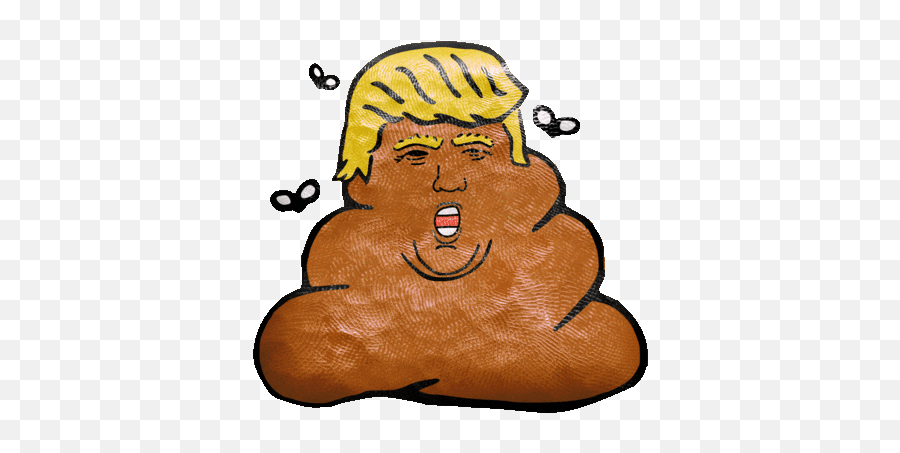 Trump Poop Gif - Trump Poop Flies Discover U0026 Share Gifs Funny Painting Of Donald Trump Emoji,All Emotions Gif