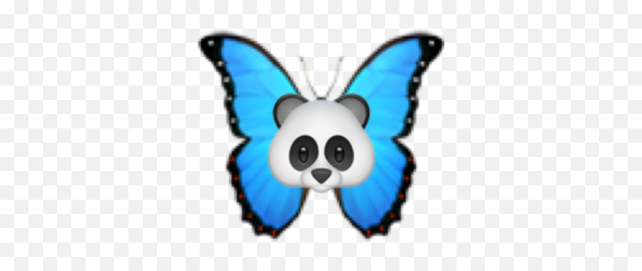 Panda Emoji Sticker By Diana Hložková - Butterfly Emoji Print,Panda Emoji Png