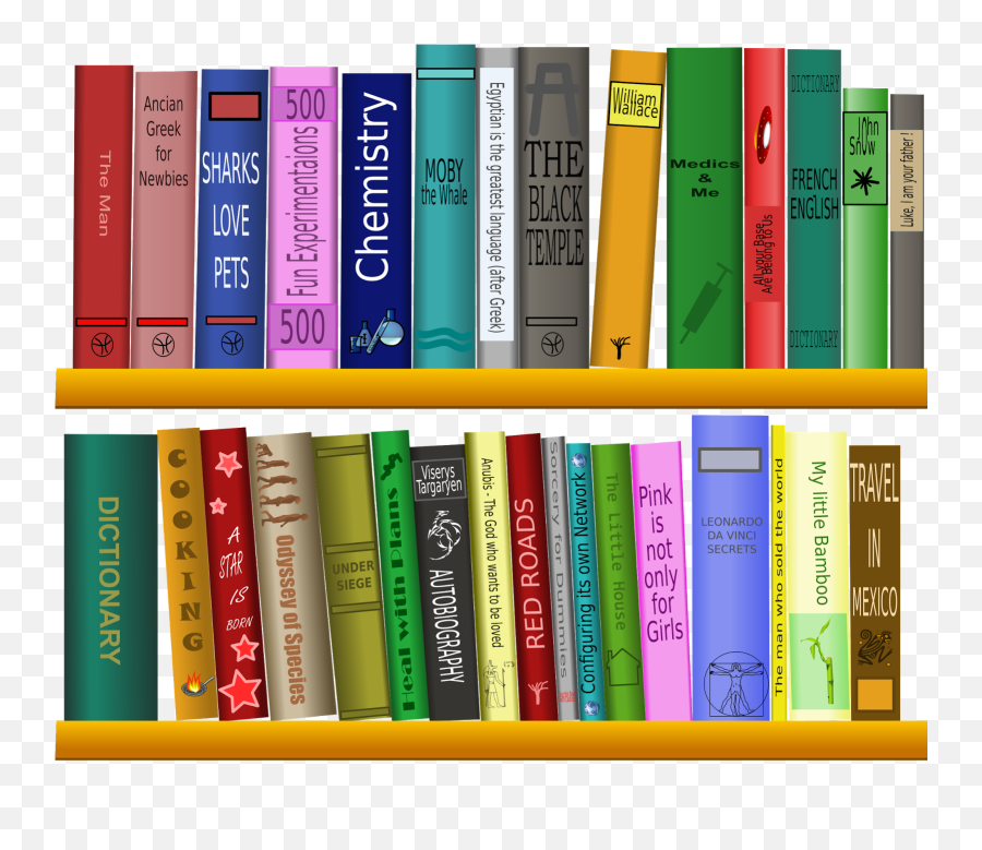 Clipart School Bookshelf Clipart School Bookshelf - School Library Png Emoji,Ruler And Books Emoji