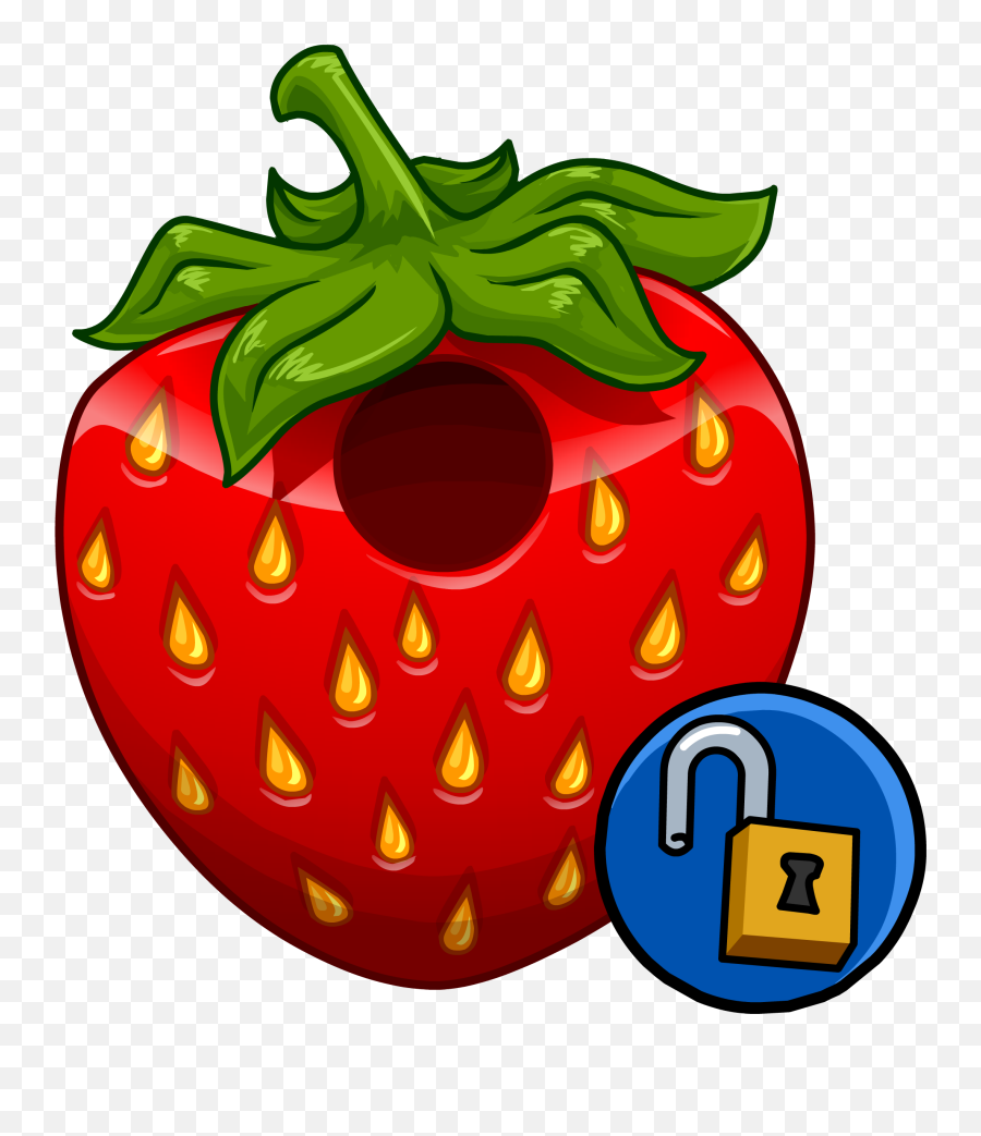 Club Penguin Strawberry Clipart - Strawberry Club Penguin Emoji,Sunglasses Emoji Costume